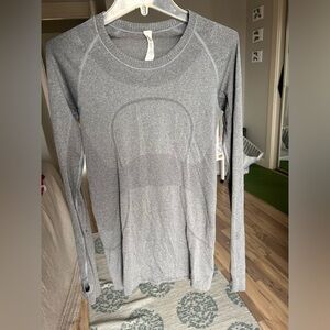 Lululemon grey, long sleeve!